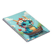 Cuaderno Personalizable con Nombre Diseño Dragon ノートブック (右側)
