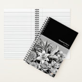 Cuaderno Professional Black & White Flowers ノートブック (内側)