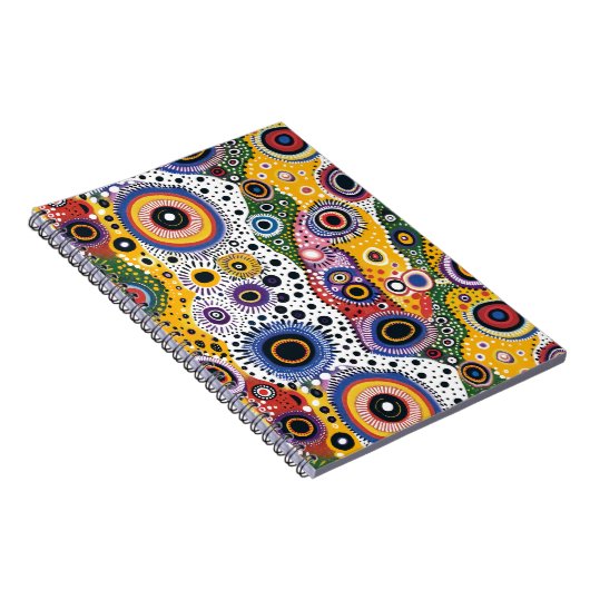 Cuaderno Psicodélico Retro Efecto Caleidoscopio ノートブック (右側)