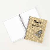 Cuaderno Sketchbook butterfly add name ノートブック (内部)