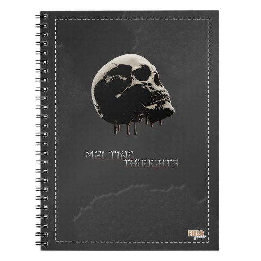 Cuaderno Skull Melting Thoughts ノートブック (正面)