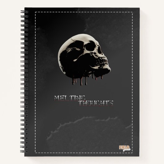 Cuaderno Skull Melting Thoughts ノートブック (正面)