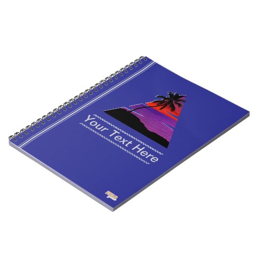 Cuaderno Sunset Beach Palm ノートブック (左側)