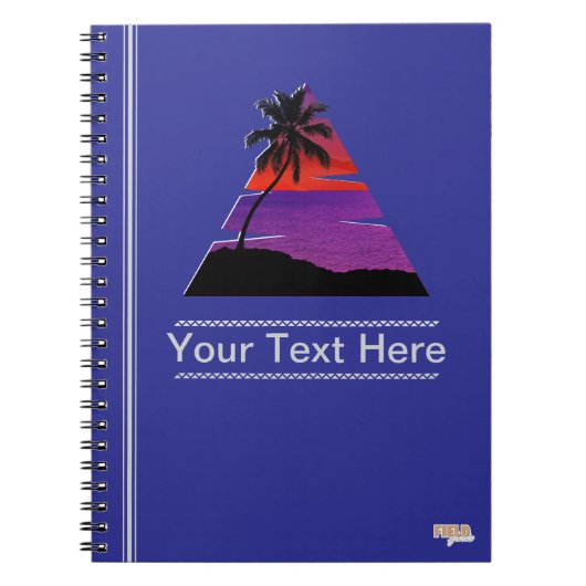 Cuaderno Sunset Beach Palm ノートブック (正面)