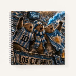 Cuaderno  tapa blanda hinchada Capibarras  ノートブック