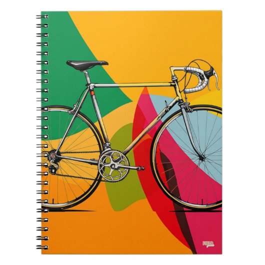 Cuaderno Vintage Racing Bicycle ノートブック (正面)