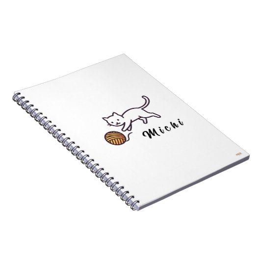 Cuaderno White Kitten Michi ノートブック (右側)