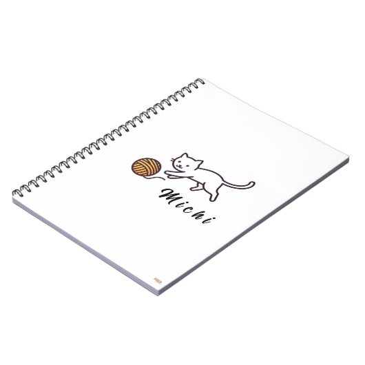 Cuaderno White Kitten Michi ノートブック (左側)
