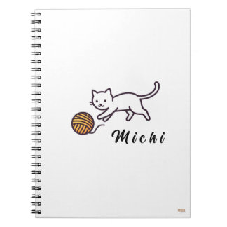 Cuaderno White Kitten Michi ノートブック
