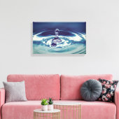 Cuadro gota de agua decoracion 3D キャンバスプリント (インサイチュ (リビング))