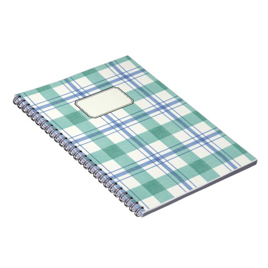 cuadros azules y verdes ノートブック (右側)