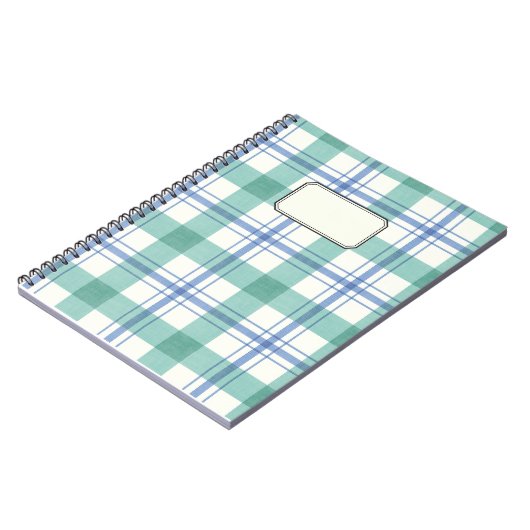 cuadros azules y verdes ノートブック (左側)