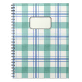 cuadros azules y verdes ノートブック (正面)