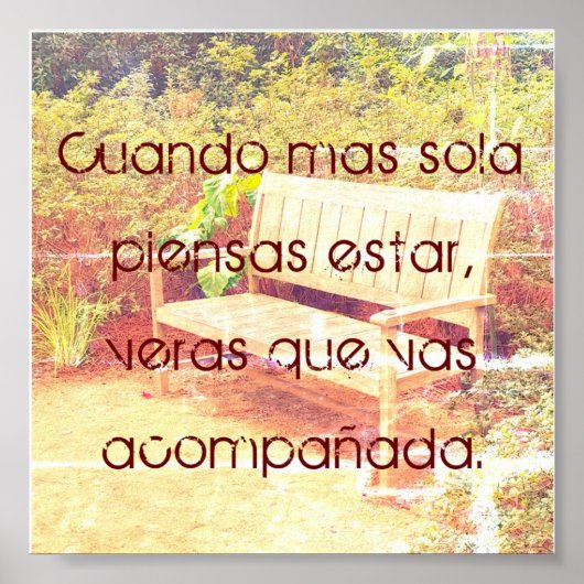 Cuando Mas Sola Piensas Estar Small 6x6ポスター ポスター (正面)