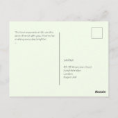 Cuando un dragón encuentra un gato en su cola ポストカード (裏面)