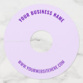 Cuastomあなたの名前文字ワイングラスラベル選択カラー ワイングラスタグ (裏面)