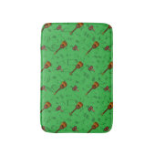 CuatroとマラカスLIGHT GREENの音楽ノート バスマット (正面縦)