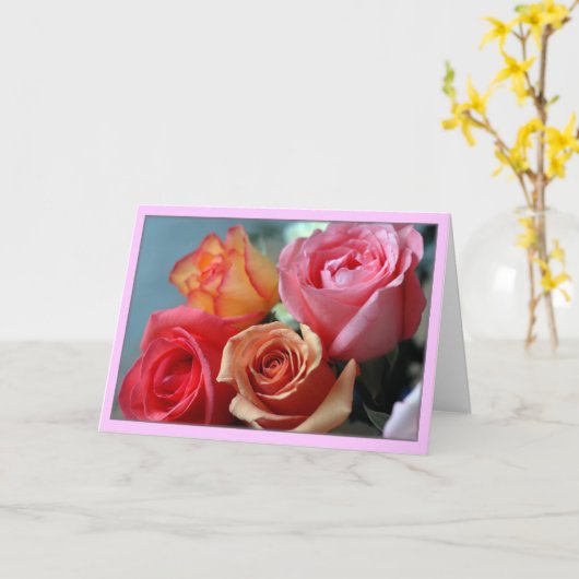 "Cuatro Rosas " カード (黄色い花)