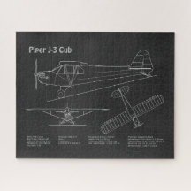 Cub飛行機 – 飛行機の設計図の計画PD