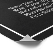 Cub飛行機 – 飛行機の設計図の計画PD ポスター (角)