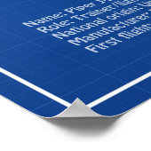 Cub飛行機 – 飛行機の設計図プランABD ポスター (角)