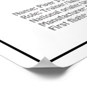 Cub飛行機 – 飛行機の設計図プランBD ポスター (角)