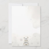 Cub Bear Theme Gender Reveal Party Invitation 招待状 (裏面)