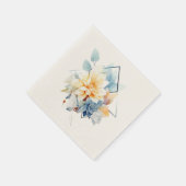 Cub-Flower: Personalized Wedding Napkins スタンダードカクテルナプキン (角)