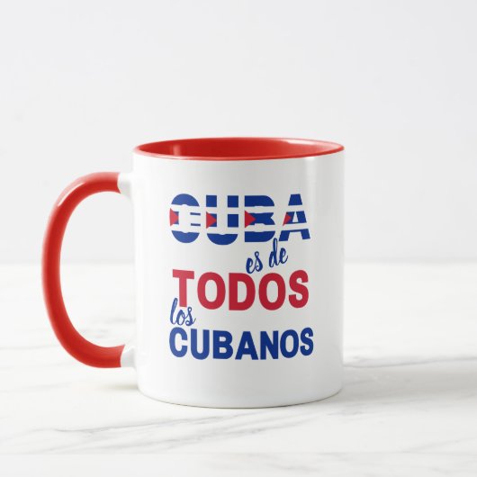 Cuba es de todos los cubanos マグカップ (左)