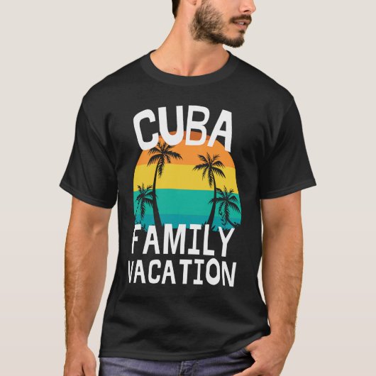 Cuba Family Vacation Trip Men Women Kids Matching Tシャツ (正面)