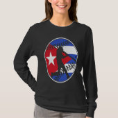 Cuba Flag Baseball Hitter Cuban Flag Tシャツ (正面)