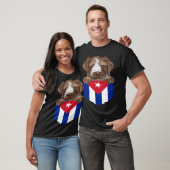Cuba Flag German Wirehaired Pointer Dog In Pocket Tシャツ (ユニセックス)