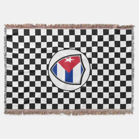 Cuba flag throw blanket スローブランケット (正面)