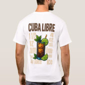 Cuba Libre T-Shirt – Classic Rum & Cola Cocktail Tシャツ (裏面)