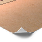 Cuba Minimal Travel Poster ポスター (角)