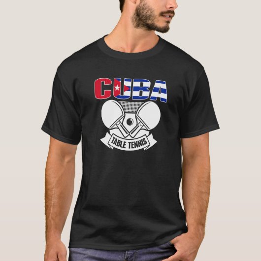 Cuba Ping Pong   Cuban Table Tennis Team Supporter Tシャツ (正面)