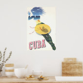 Cuba Print Cuban Art Travel Poster ポスター (キッチン)