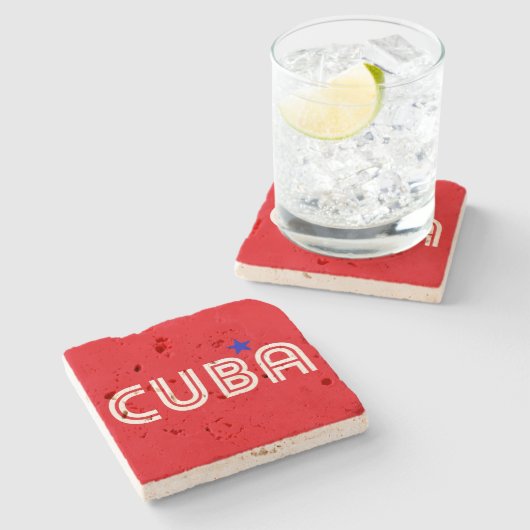 Cuba Retro ストーンコースター (横)