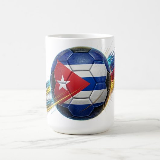 Cuba Soccer Ball | Stadium Ready | Fan Gear コーヒーマグカップ (中央)