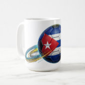 Cuba Soccer Ball | Stadium Ready | Fan Gear コーヒーマグカップ (正面左)