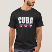 Cuba Vintage Cuban Flag Tシャツ (正面)
