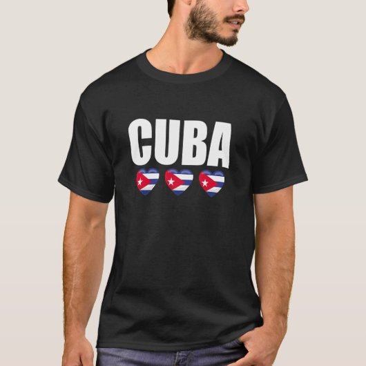 Cuba Vintage Cuban Flag Tシャツ (正面)