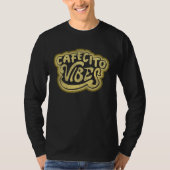 Cuban Coffee Cafecito Vibes Distressed Look Graphi Tシャツ (正面)