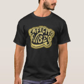 Cuban Coffee Cafecito Vibes Distressed Look Graphi Tシャツ (正面)