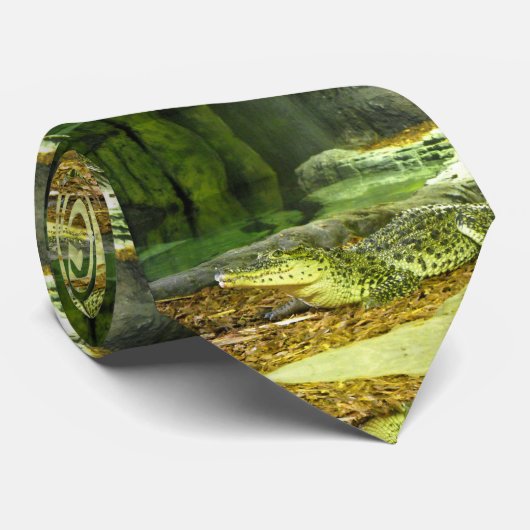 Cuban crocodiles animals reptiles ネクタイ (ロール)