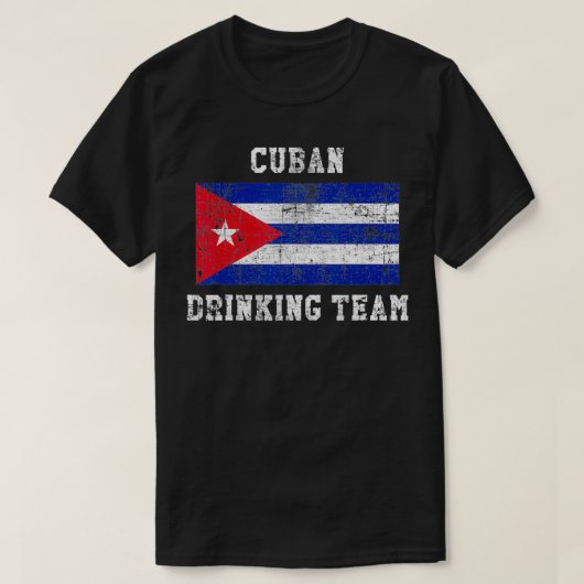 Cuban Drinking Team Funny National Pride Gift Tシャツ (デザイン正面)