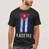Cuban Flag Placetas Cuban Pride Tシャツ (正面)