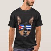 Cuban Flag Toy Fox Terrier Dog Cuba Pocket Tシャツ (正面)