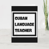 Cuban Language Teacher  カード (正面)