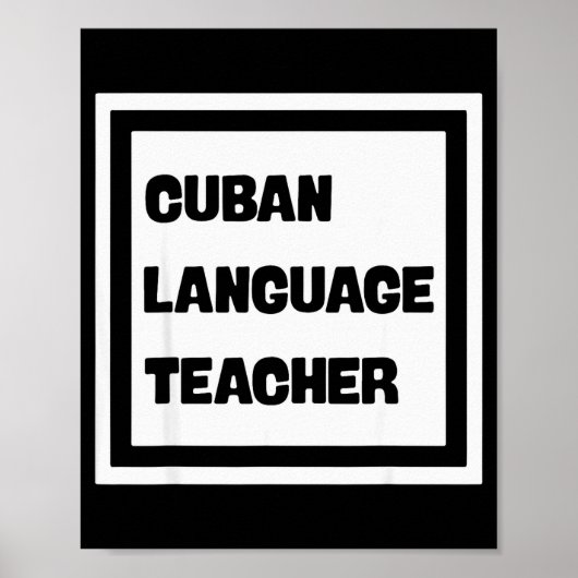 Cuban Language Teacher ポスター (正面)